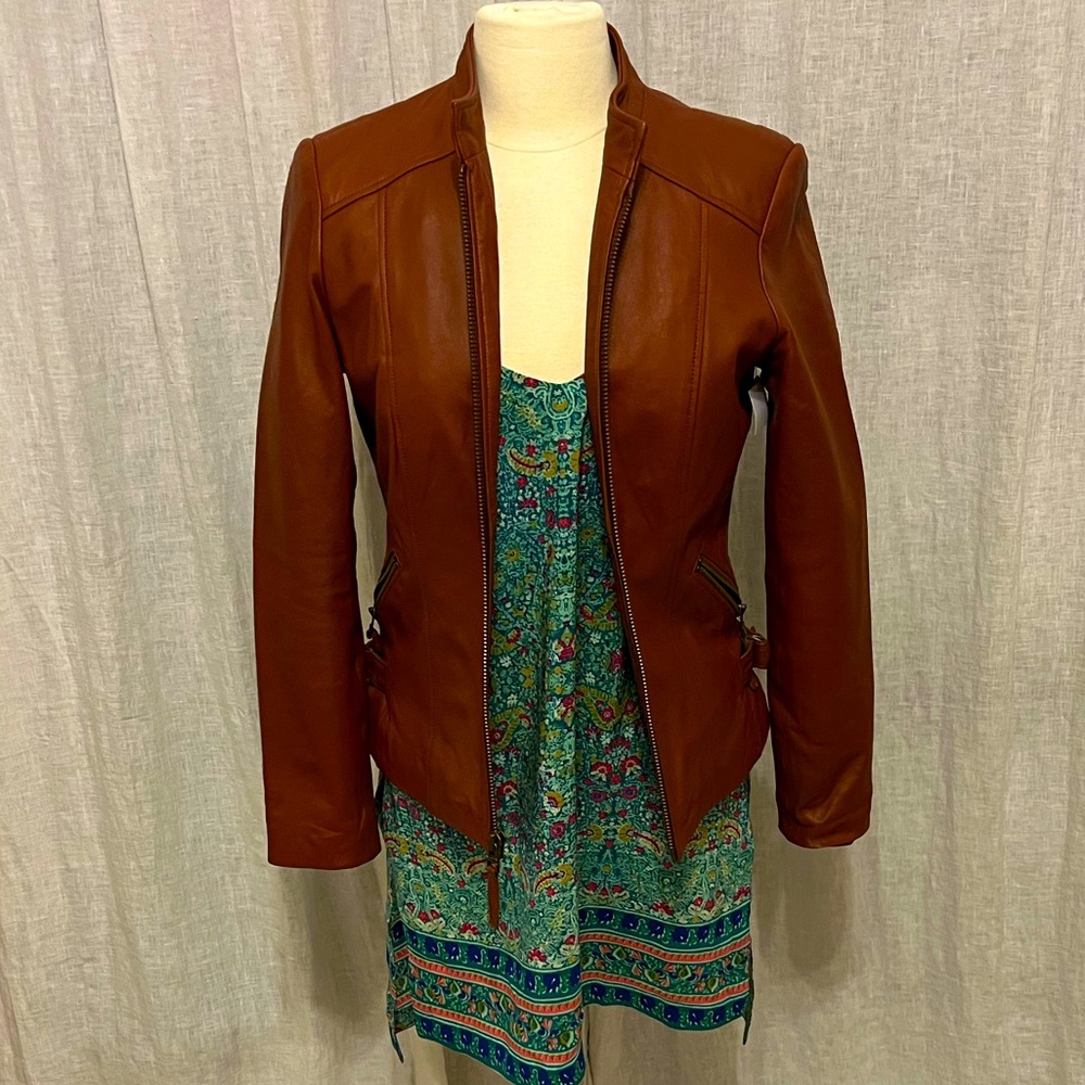 Leather Jacket Size Small - image 1